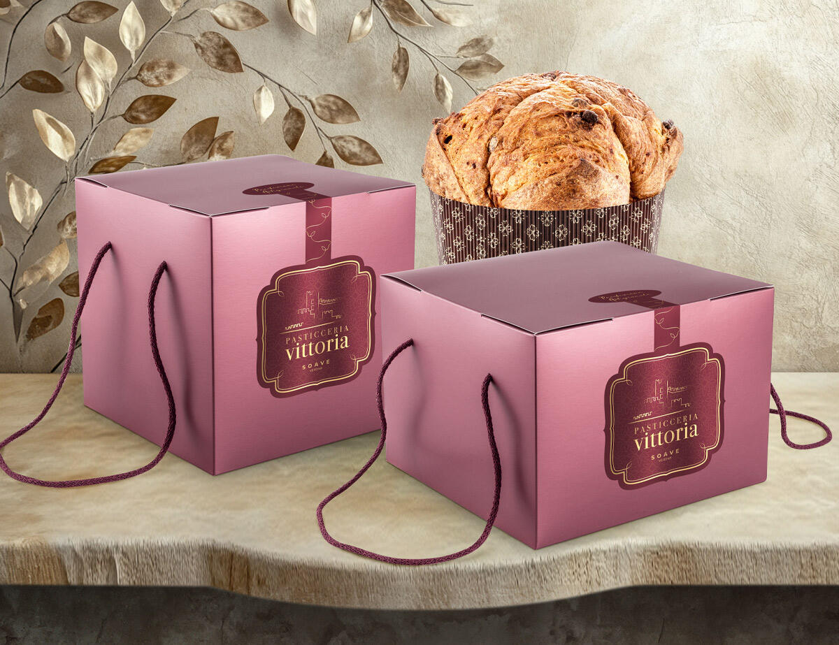 Scatole panettone bordeaux Provenza